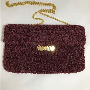 Vintage Rodo Crochet Clutch Shoulder Bag - image 1